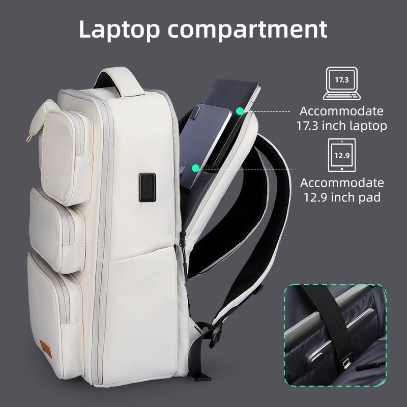 VersaPack: Multifunctional Urban Commuter Backpack 17.3 inch Laptop